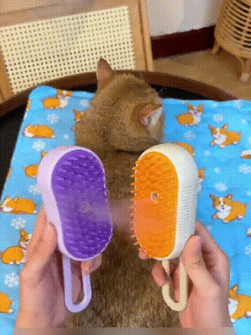 3-in-1 Pet Steam Brush | Nano Mist Grooming Brush for Cats & Dogs